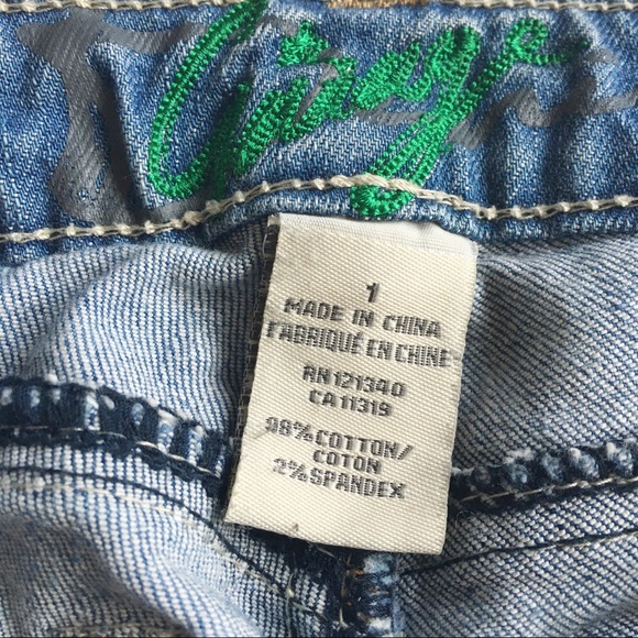 Garage mid-low rise ripped jeans in size 1 - Picture 9 of 10